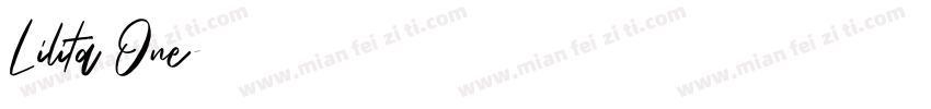 Lilita One字体转换